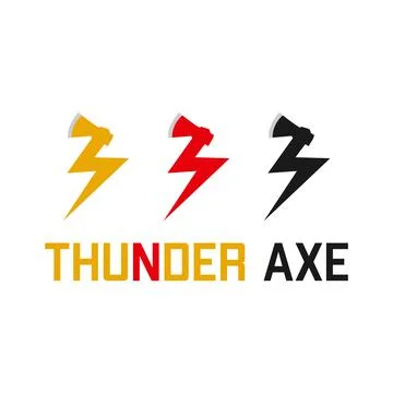 Illustration Vector Graphic of Thunder Axe Stock Illustration