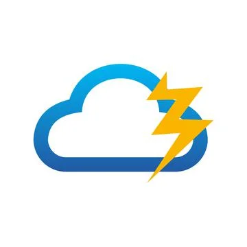 Illustration Vector Graphic of Thunder Cloud. Perfect to use for Technology C Stock Illustration