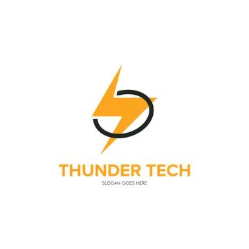 Illustration Vector Graphic of Thunder Tech. Perfect to use for Technology Co 스톡 일러스트