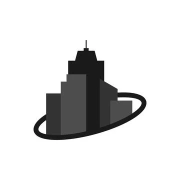Illustration Vector Graphic of Town Logo Stock Illustration