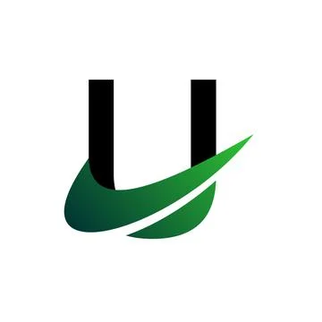 Illustration Vector Graphic of U Letter With Aerial Concept. Perfect to use f Stock Illustration