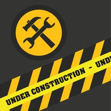 Illustration Vector Graphic Under Construction Illustrazione stock