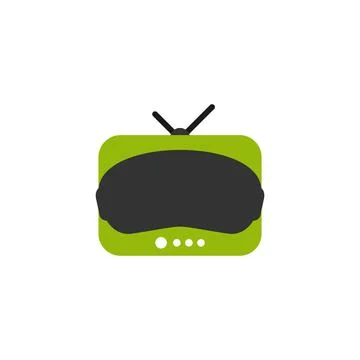 Illustration Vector Graphic of Virtual Reality Television. Perfect to use for Stock Illustration