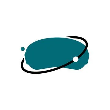 Illustration Vector Graphic of Virtual Reality Planet Logo. Perfect to use fo Stock Illustration