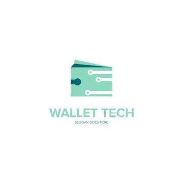 Illustration Vector Graphic of Wallet Technology Logo Illustrazione stock