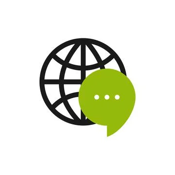 Illustration Vector Graphic of World Chat. Perfect to use for Technology Comp Illustrazione stock