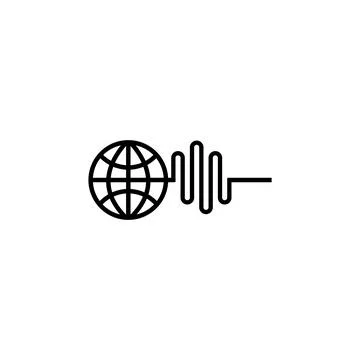 Illustration Vector Graphic of World Pulse Logo. Perfect to use for Technolog Stock Illustration