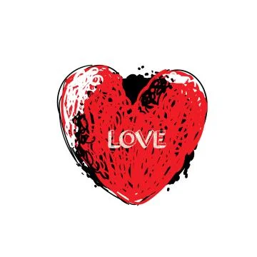 Illustration vector heart art. Stockillustratie