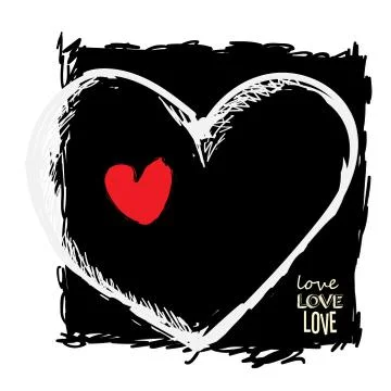 Illustration vector heart art. Stock-Illustration