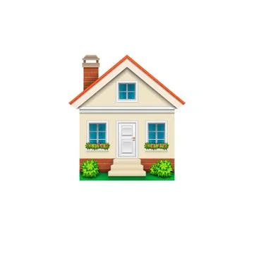 Illustration of a vector house. Icon, object. House. Stock-Illustration