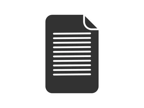 Illustration a vector icon depicting documents, suitable for web and mobile.. Stock Illustration