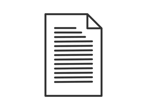 Illustration a vector icon depicting documents, suitable for web and mobile.. Stock Illustration