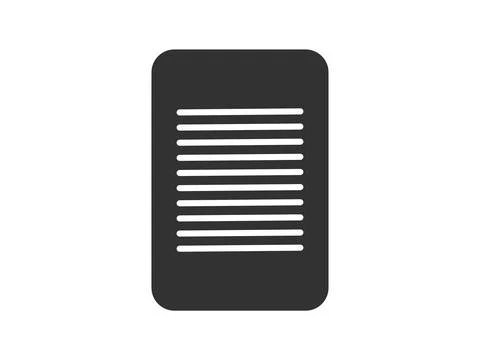Illustration a vector icon depicting documents, suitable for web and mobile.. Stock Illustration