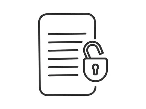 Illustration a vector icon depicting documents, suitable for web and mobile.. Illustrazione stock
