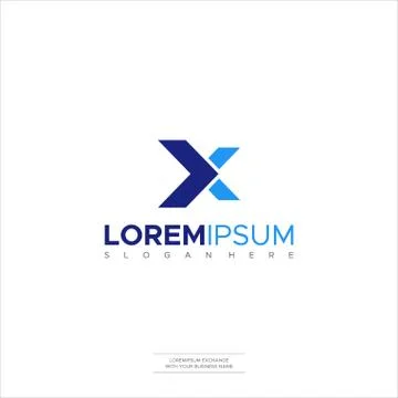 Illustration Vector Letter X Logo Initial X modern and elegant style design. Stock Illustration