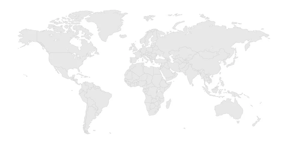 Illustration vector map of world. EPS10 Stock Illustration