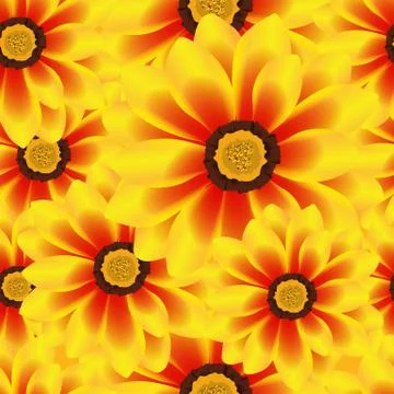 Illustration Vector Seamless Pattern Flower Illustrazione stock