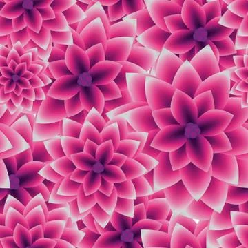 Illustration Vector Seamless Pattern Flower Illustrazione stock