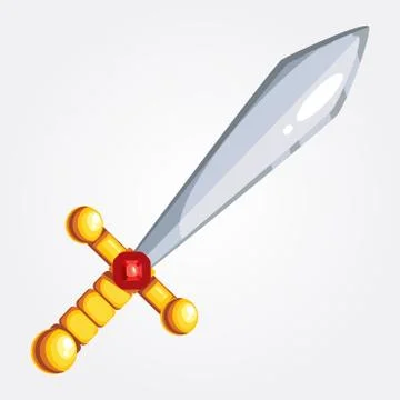 Illustration of a vector sword Stock Illustration