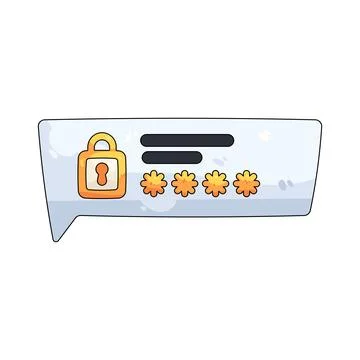Illustration of verification code Illustrazione stock