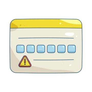Illustration of verification code Illustrazione stock