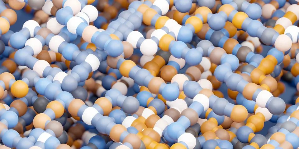 Illustration of a vibrant 3D render of various sized balls in a multitude of Stock Illustration