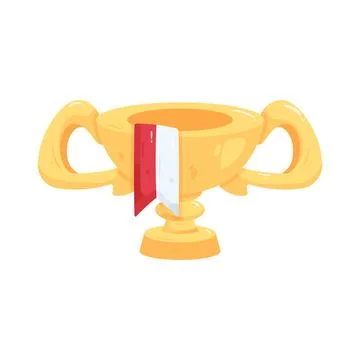 Illustration of victory trophy Stock Illustration