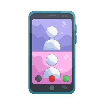 Illustration of video call 스톡 일러스트