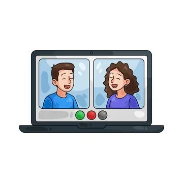 Illustration of video call Stock Illustration