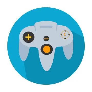 Illustration of video game controller with vector Stock Illustration