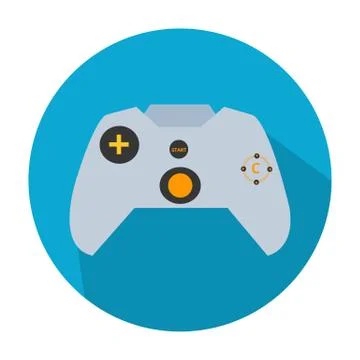 Illustration of video game controller with vector Stock Illustration