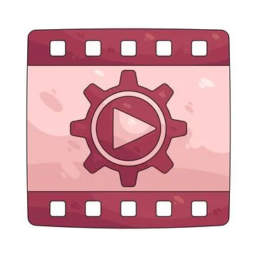 Illustration of Video service Stock Illustration