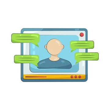 Illustration of video tutorial Illustrazione stock