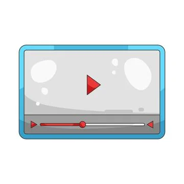 Illustration of video tutorial Stock Illustration