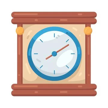 Illustration of vintage clock Stock Illustration