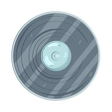 Illustration of vinyl record Stock Illustration