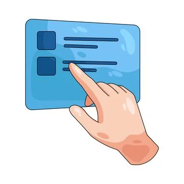Illustration of Virtual Screen Stock Illustration
