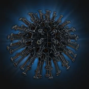 Illustration of a virus Stock Illustration