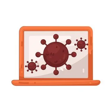 Illustration of virus 스톡 일러스트