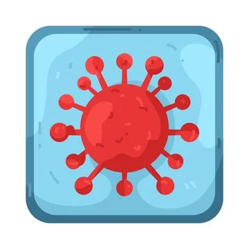 Illustration of virus Stockillustratie