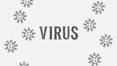 An illustration with a virus theme. Stock Footage 335825924
