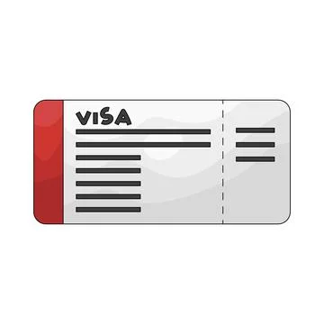 Illustration of visa Illustration