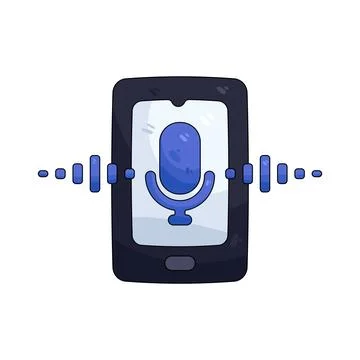 Illustration of voice call Stock Illustration