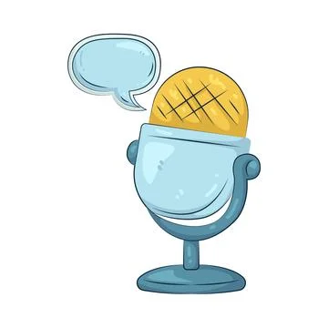 Illustration of Voice chat Ilustração Stock