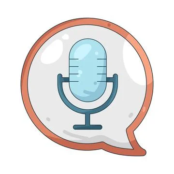 Illustration of Voice chat Stock-Illustration
