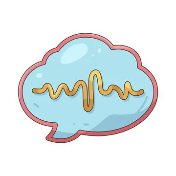 Illustration of Voice chat Ilustração Stock
