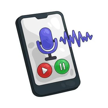 Illustration of voice message Stock Illustration