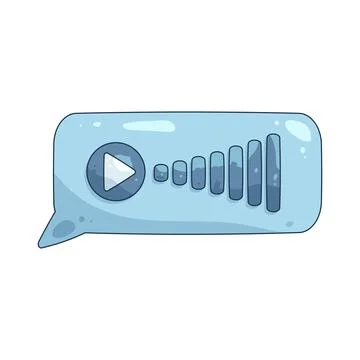 Illustration of voice message Stock Illustration