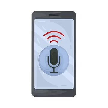 Illustration of voice record Stock Illustration