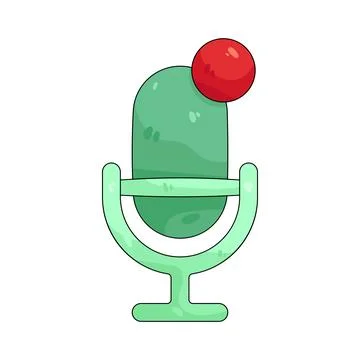 Illustration of voice recording Stock Illustration